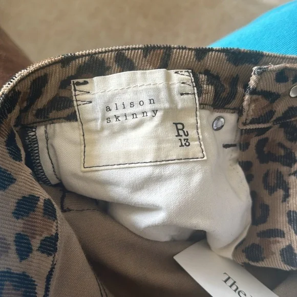 R13 Allison skinny Leopard Print Pants - Picture 12 of 17